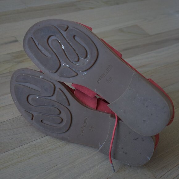 Gentle Souls By Kenneth Cole Red Fina Womens Sandals - Picture 10 of 11